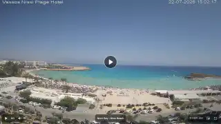 Thumbnail July 22, 2026 12:00 Ayia Napa Cyprus - Nissi Beach Panorama