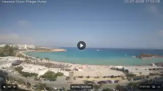 Thumbnail July 23, 2026 14:00 Ayia Napa Cyprus - Nissi Beach Panorama