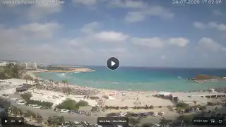 Thumbnail July 24, 2026 14:00 Ayia Napa Cyprus - Nissi Beach Panorama