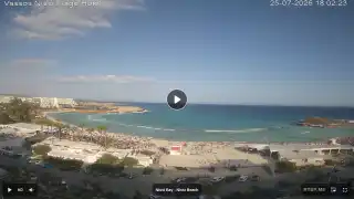 Thumbnail July 25, 2026 15:00 Ayia Napa Cyprus - Nissi Beach Panorama
