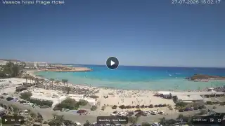 Thumbnail July 27, 2026 12:00 Ayia Napa Cyprus - Nissi Beach Panorama