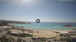 Thumbnail August 3, 2026 07:00 Ayia Napa Cyprus - Nissi Beach Panorama