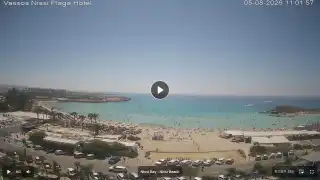 Thumbnail August 5, 2026 08:00 Ayia Napa Cyprus - Nissi Beach Panorama
