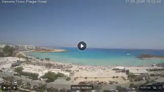 Thumbnail August 11, 2026 12:00 Ayia Napa Cyprus - Nissi Beach Panorama