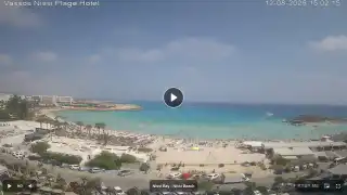 Thumbnail August 12, 2026 12:00 Ayia Napa Cyprus - Nissi Beach Panorama
