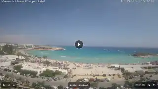 Thumbnail August 15, 2026 12:00 Ayia Napa Cyprus - Nissi Beach Panorama